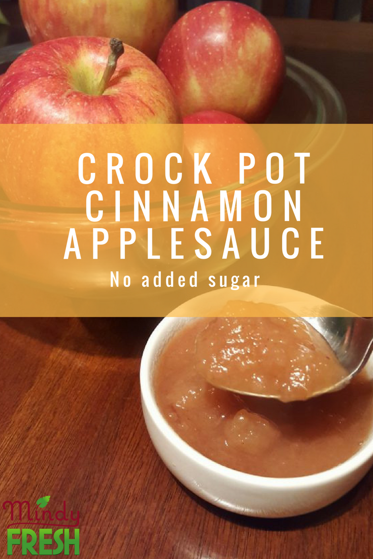Crock pot cinnamon applesauce
