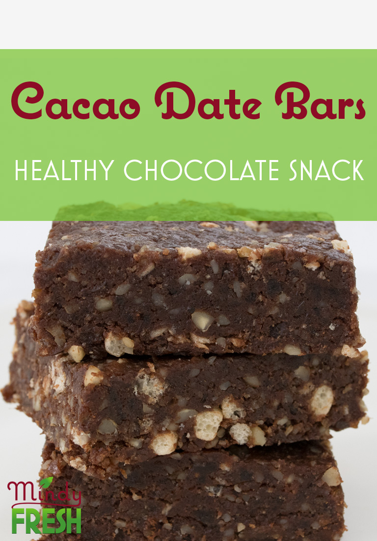 Cacao Date Bars: Healthy Chocolate Snack