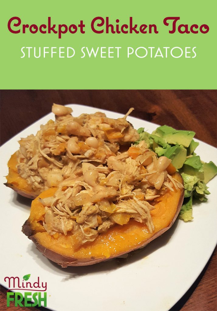 Chicken Taco Stuffed Sweet Potatoes