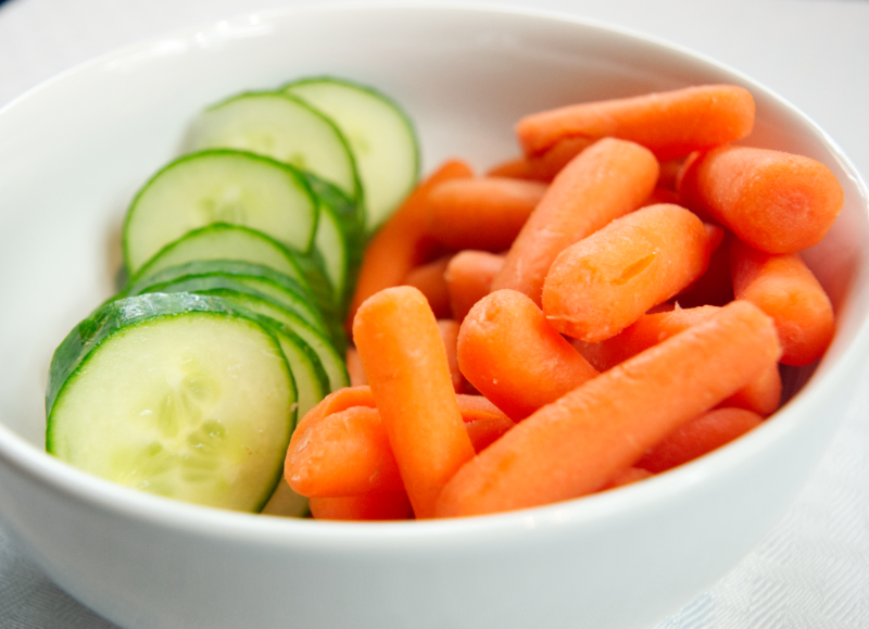 carrots and cucumbers