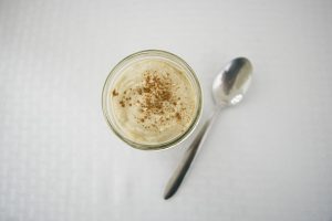 gingerbread greek yogurt with spoon