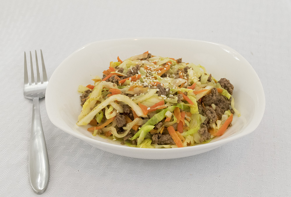 Cabbage and carrot stir fry